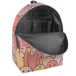 Cute Cartoon Pig Pattern Print Backpack