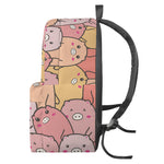 Cute Cartoon Pig Pattern Print Backpack