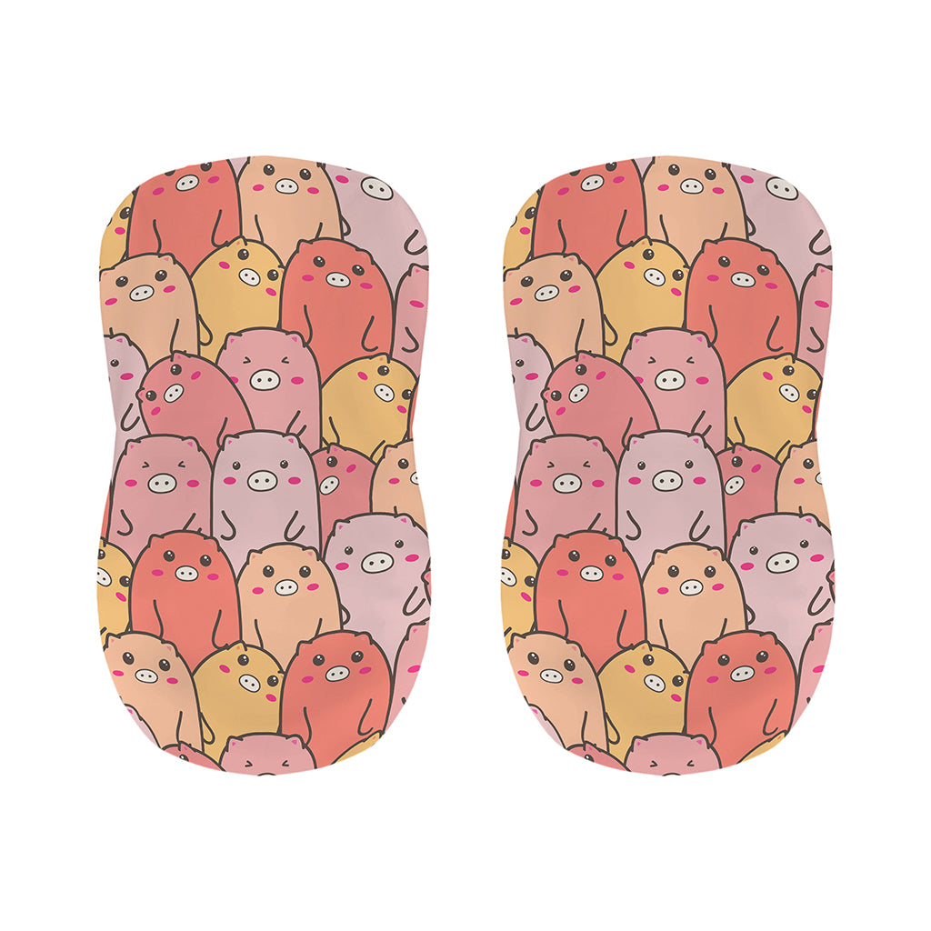 Cute Cartoon Pig Pattern Print Bar Stool Covers