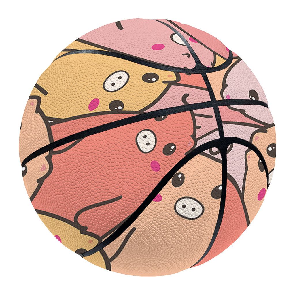 Cute Cartoon Pig Pattern Print Basketball
