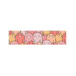 Cute Cartoon Pig Pattern Print Bed Runner