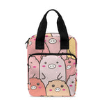 Cute Cartoon Pig Pattern Print Bible Tote Bag