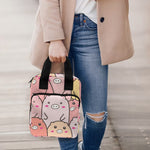 Cute Cartoon Pig Pattern Print Bible Tote Bag