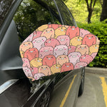 Cute Cartoon Pig Pattern Print Car Side Mirror Covers