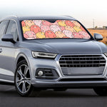 Cute Cartoon Pig Pattern Print Car Windshield Sun Shade