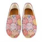 Cute Cartoon Pig Pattern Print Casual Shoes
