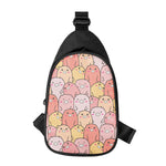 Cute Cartoon Pig Pattern Print Chest Bag