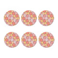 Cute Cartoon Pig Pattern Print Coaster Set