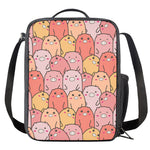 Cute Cartoon Pig Pattern Print Crossbody Lunch Bag