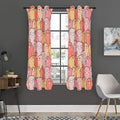 Cute Cartoon Pig Pattern Print Grommet Curtain Panels