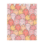 Cute Cartoon Pig Pattern Print Curtain