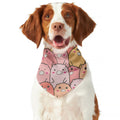 Cute Cartoon Pig Pattern Print Dog Bandana