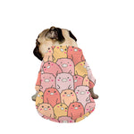Cute Cartoon Pig Pattern Print Dog Zip Up Jacket