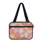 Cute Cartoon Pig Pattern Print Double Strap Bible Bag