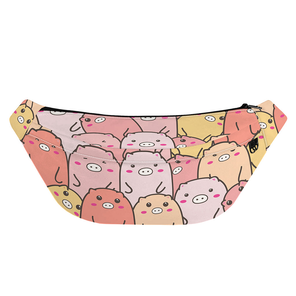 Cute Cartoon Pig Pattern Print Fanny Pack