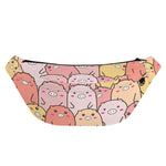 Cute Cartoon Pig Pattern Print Fanny Pack