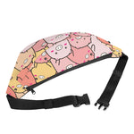 Cute Cartoon Pig Pattern Print Fanny Pack
