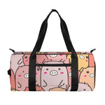 Cute Cartoon Pig Pattern Print Gym Bag