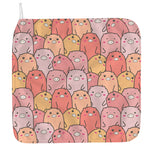Cute Cartoon Pig Pattern Print Hand Towel