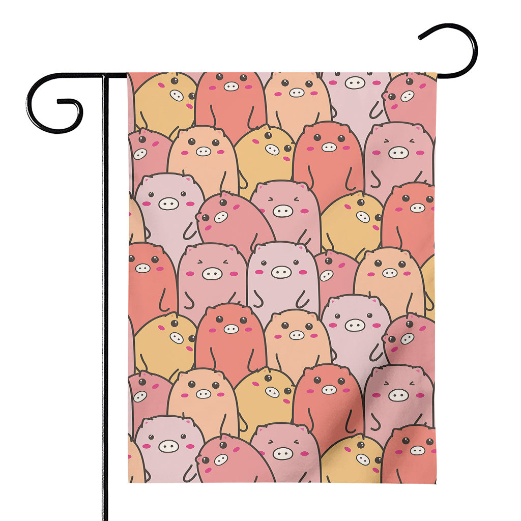 Cute Cartoon Pig Pattern Print House Flag