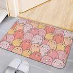 Cute Cartoon Pig Pattern Print Indoor Door Mat