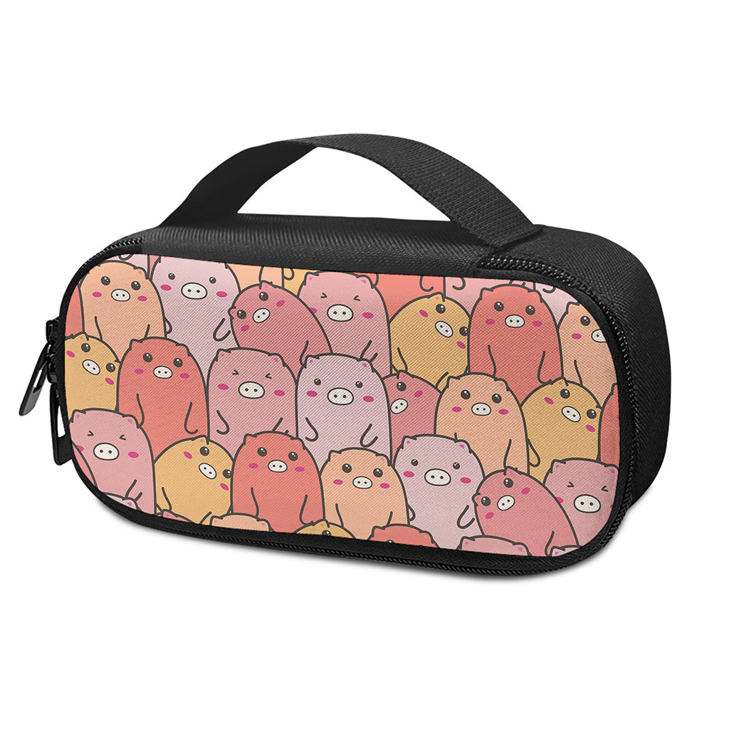 Cute Cartoon Pig Pattern Print Insulin Cooler Travel Case
