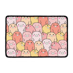 Cute Cartoon Pig Pattern Print Kitchen Mat