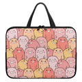 Cute Cartoon Pig Pattern Print Laptop Sleeve With Handle