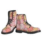 Cute Cartoon Pig Pattern Print Backpack