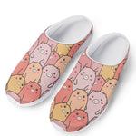 Cute Cartoon Pig Pattern Print Mesh Casual Shoes