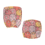 Cute Cartoon Pig Pattern Print Office Chair Cover