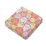 Cute Cartoon Pig Pattern Print Outdoor Seat Cushion Cover