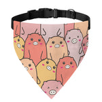 Cute Cartoon Pig Pattern Print Over The Collar Dog Bandana