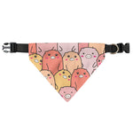 Cute Cartoon Pig Pattern Print Over The Collar Dog Bandana