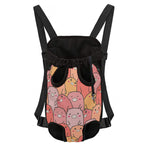 Cute Cartoon Pig Pattern Print Pet Carrier Backpack