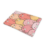 Cute Cartoon Pig Pattern Print Pet Cooling Mat Cover