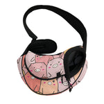 Cute Cartoon Pig Pattern Print Pet Sling Carrier