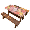 Cute Cartoon Pig Pattern Print Picnic Table Cover