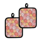 Cute Cartoon Pig Pattern Print Pot Holders