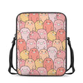 Cute Cartoon Pig Pattern Print Rectangular Crossbody Bag