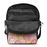 Cute Cartoon Pig Pattern Print Rectangular Crossbody Bag