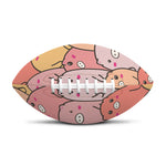 Cute Cartoon Pig Pattern Print Rugby Ball