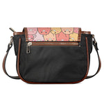 Cute Cartoon Pig Pattern Print Saddle Bag
