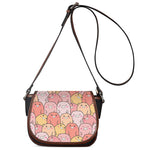 Cute Cartoon Pig Pattern Print Saddle Bag