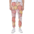 Cute Cartoon Pig Pattern Print Joggers