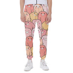 Cute Cartoon Pig Pattern Print Scuba Joggers