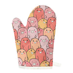 Cute Cartoon Pig Pattern Print Single Oven Mitt