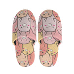 Cute Cartoon Pig Pattern Print Slippers