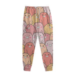 Cute Cartoon Pig Pattern Print Sweatpants