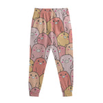 Cute Cartoon Pig Pattern Print Sweatpants